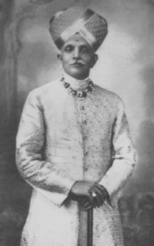 Mysore Maharaja, 1902-1940, wearing Mysore peta.