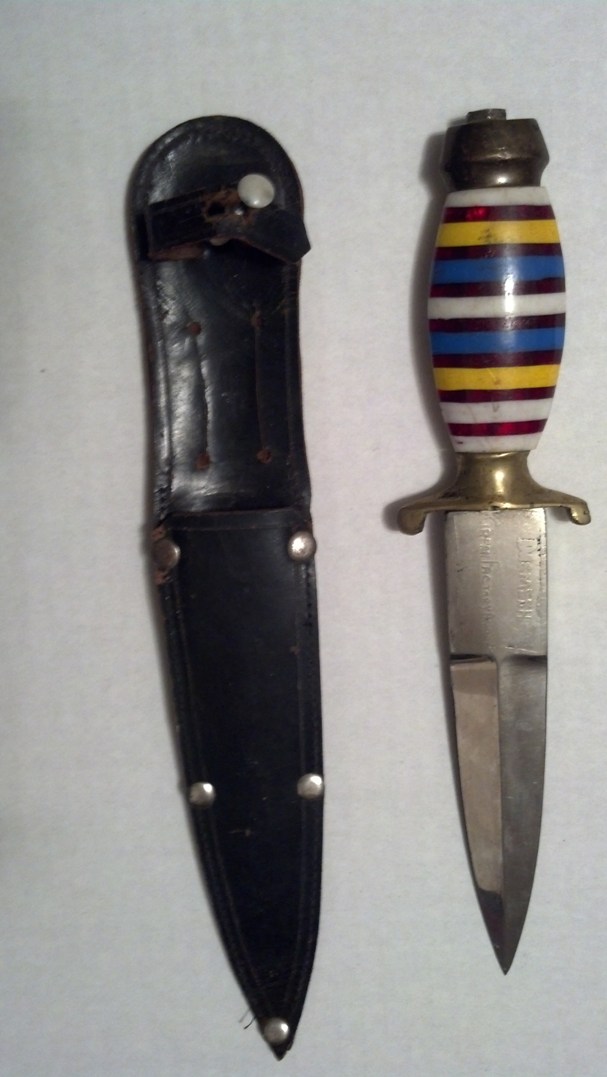 “The dagger” – bought 1959, “lost” 1959, found 1968, in night table 2014
