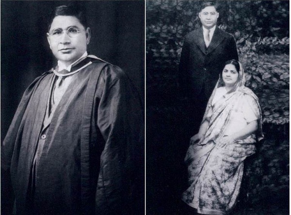 Professor C.L. Anand, Barrister-at-law, with his wife Santosh, nee Bhandari