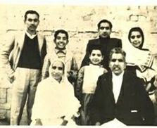 My mother (Biji) and my father (Pitaji), with their children. 1934.