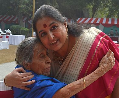 Indira Pasricha, left, and Neera Burra 2015