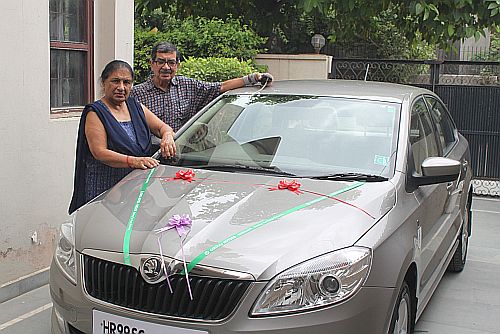 Jatinder and Uma Sethi, June 2014, in Gurgaon.