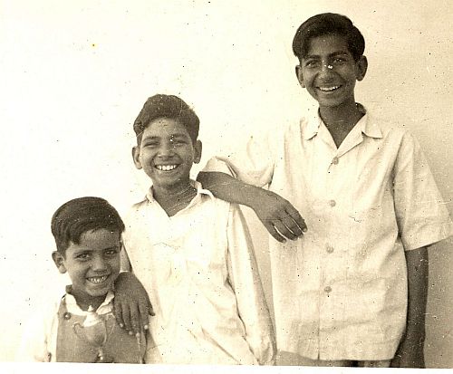 L to R: Ashok (brother), Juginder, Krishan (brother). About 1954.