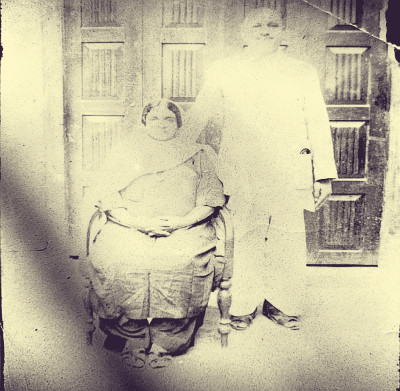 Partool Chand Banga, my grandfather, and Vidyawati Banga, my grandmother. Bannu. Circa 1935