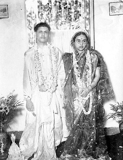 Wedding Birendra and Sadhona Chatterji 1948