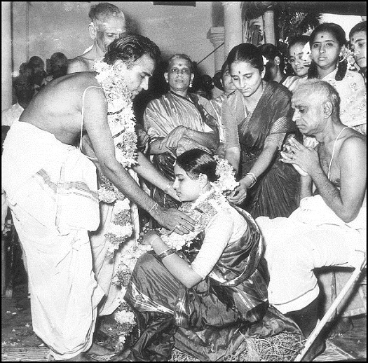 Wedding ceremony of T.S. Nagarajan and Meenakshi, 1958